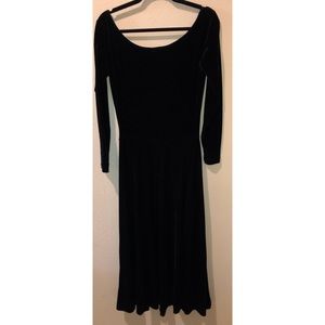 Badge vintage velvet dress